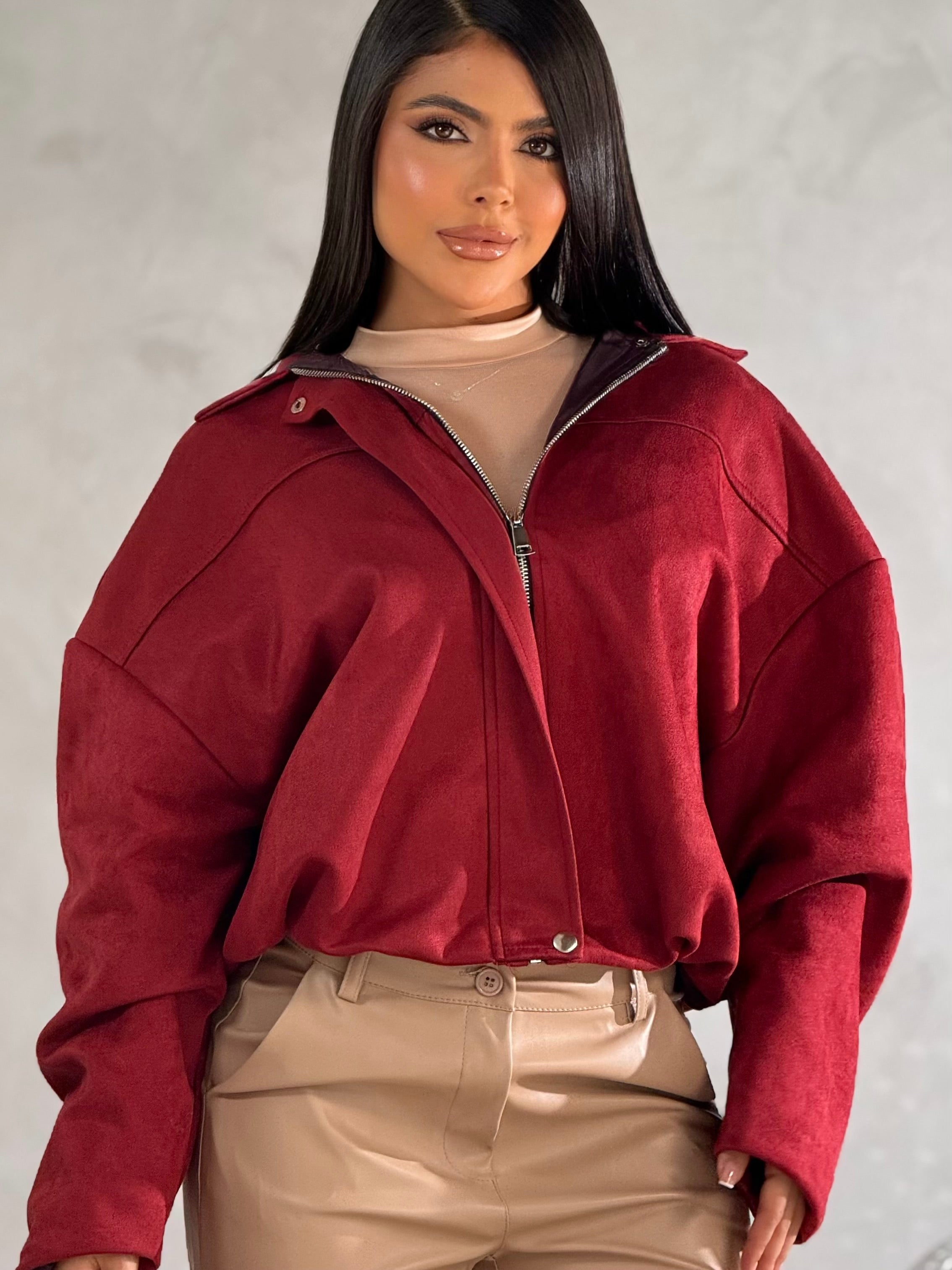 CHAQUETA GAMUZA BOMPER