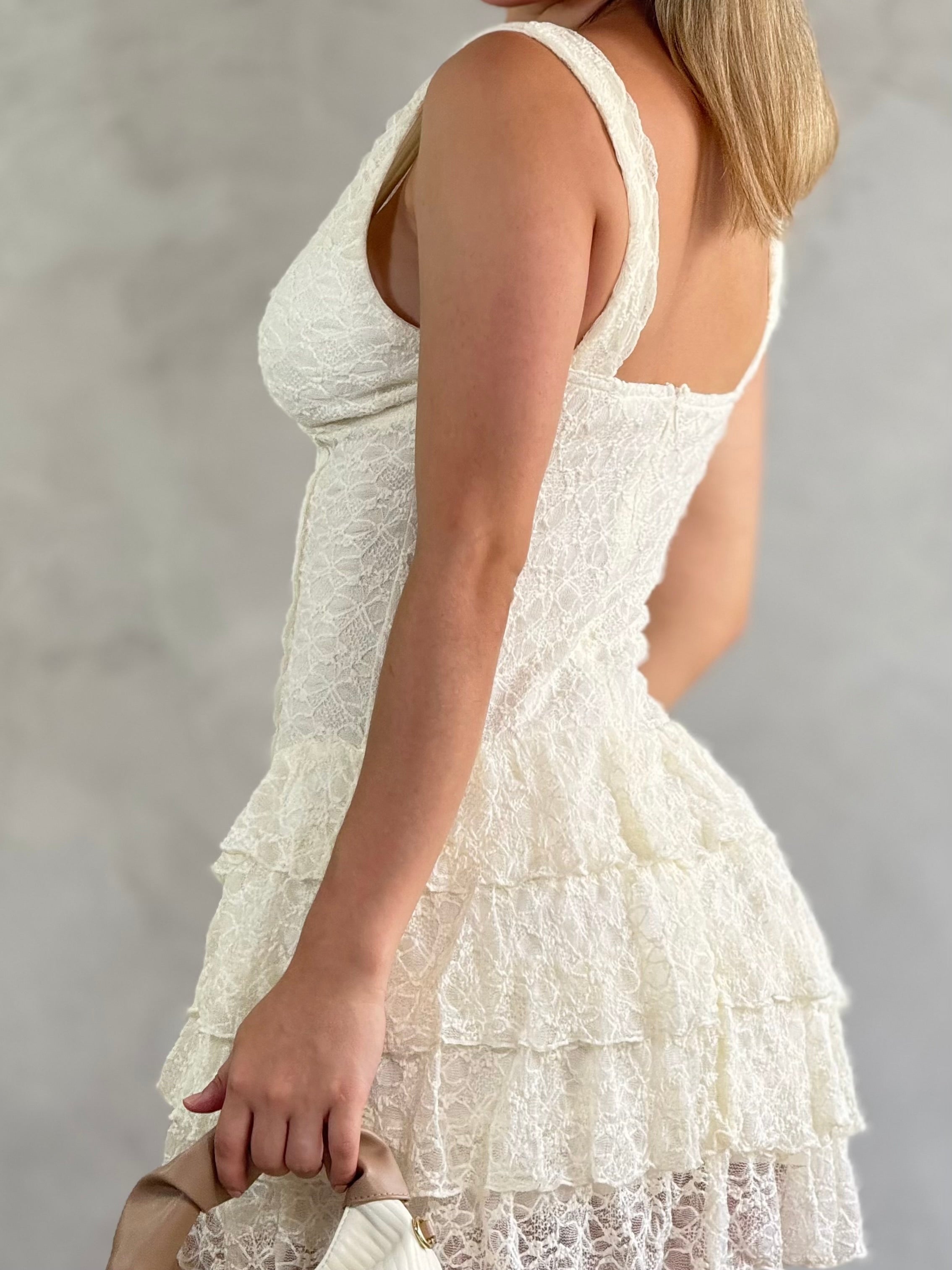 VESTIDO TEEN ENCAJE BOLEROS