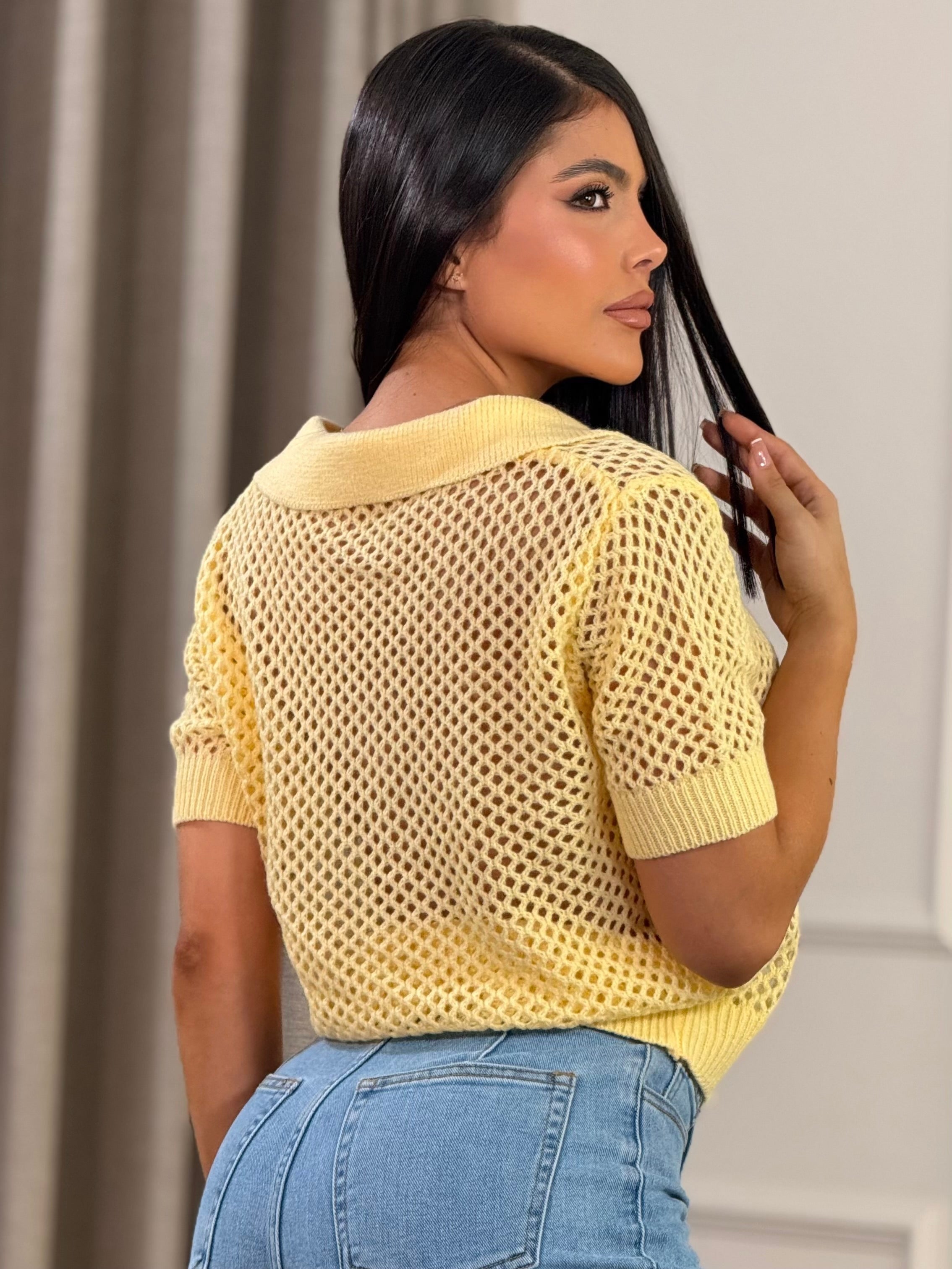 BLUSA MUB TEJIDA CUELLO EN V