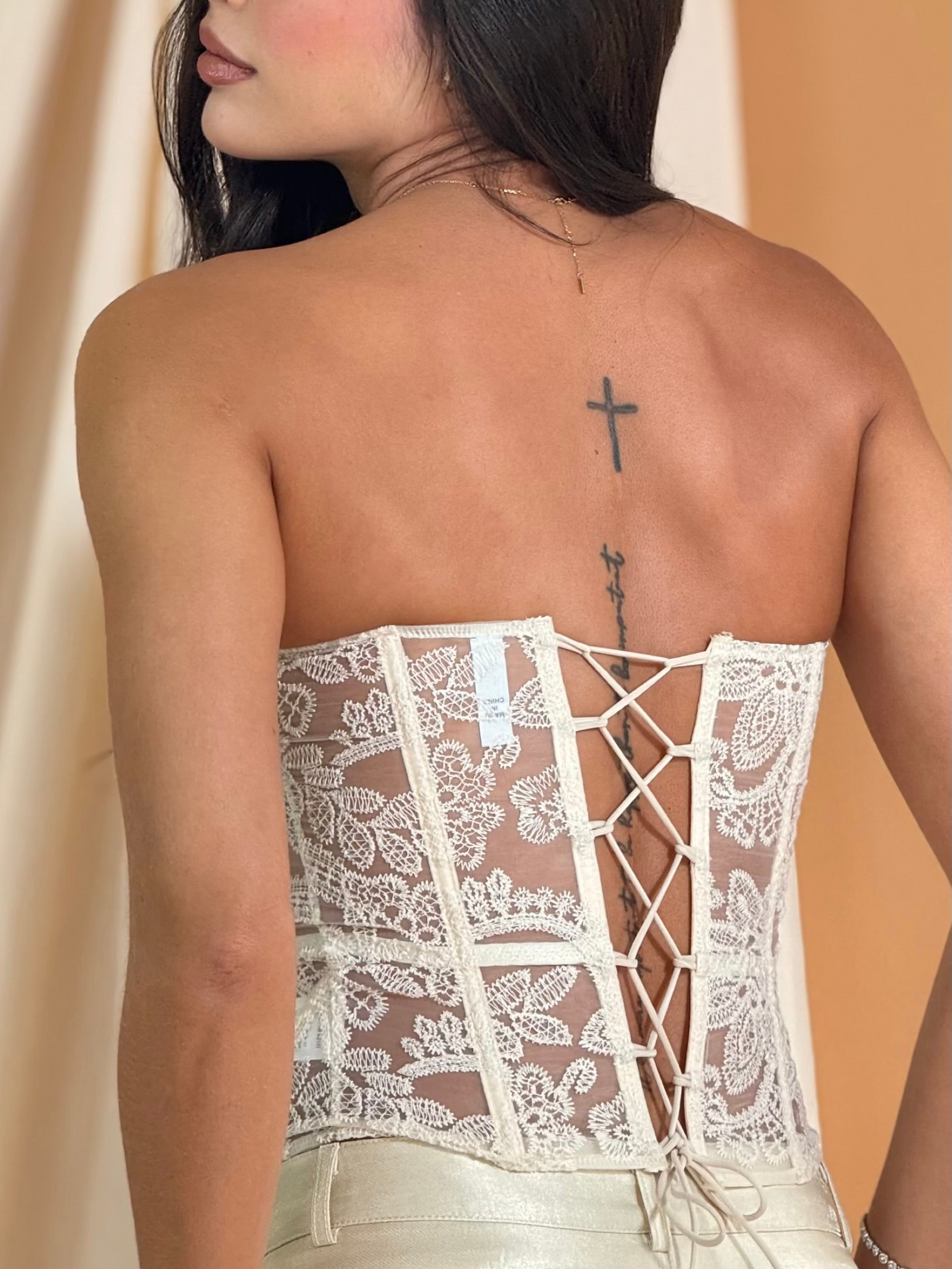 CORSET ENCAJE TOP CHIC