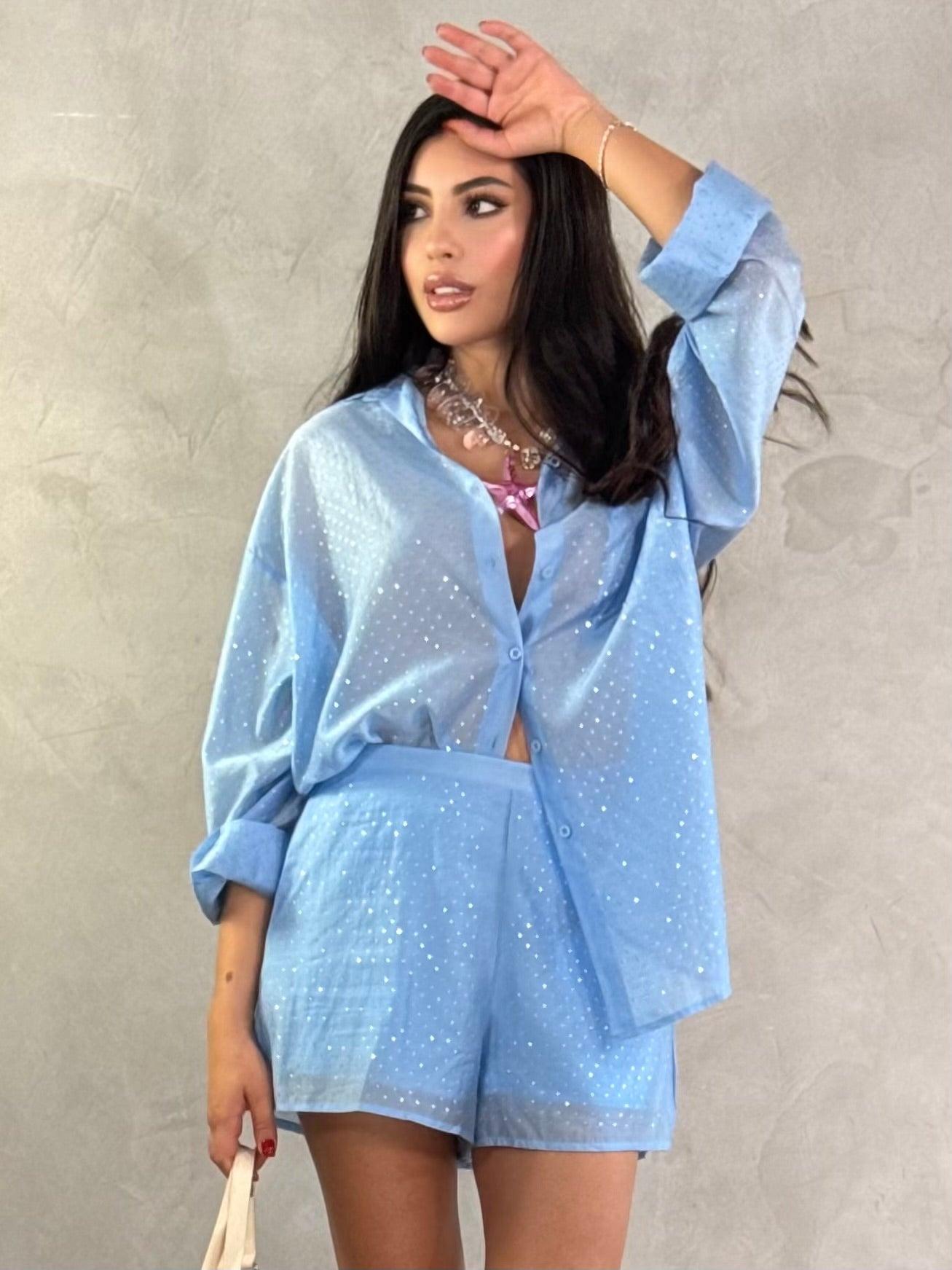SET BRILLOS CAMISA Y SHORT