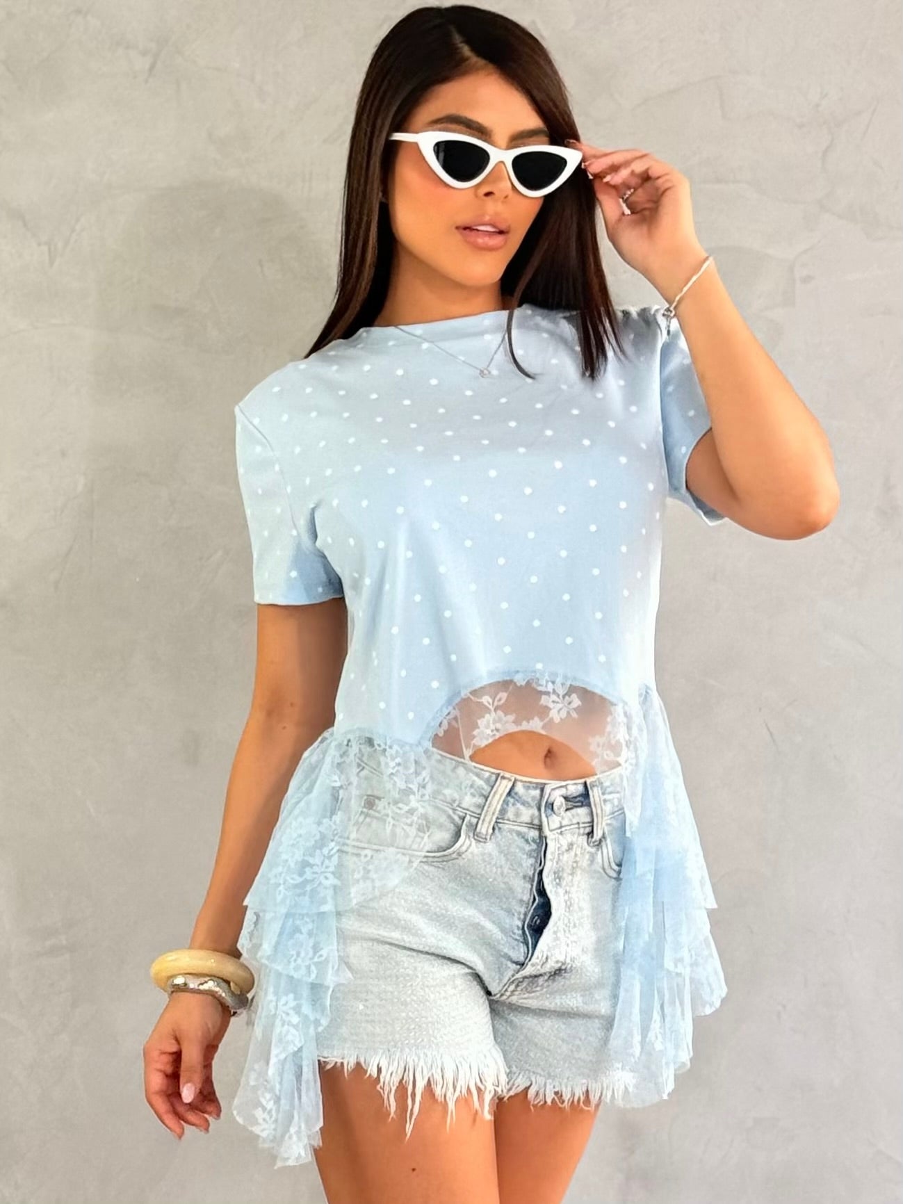 BLUSA POLKA DOTS DIOSA