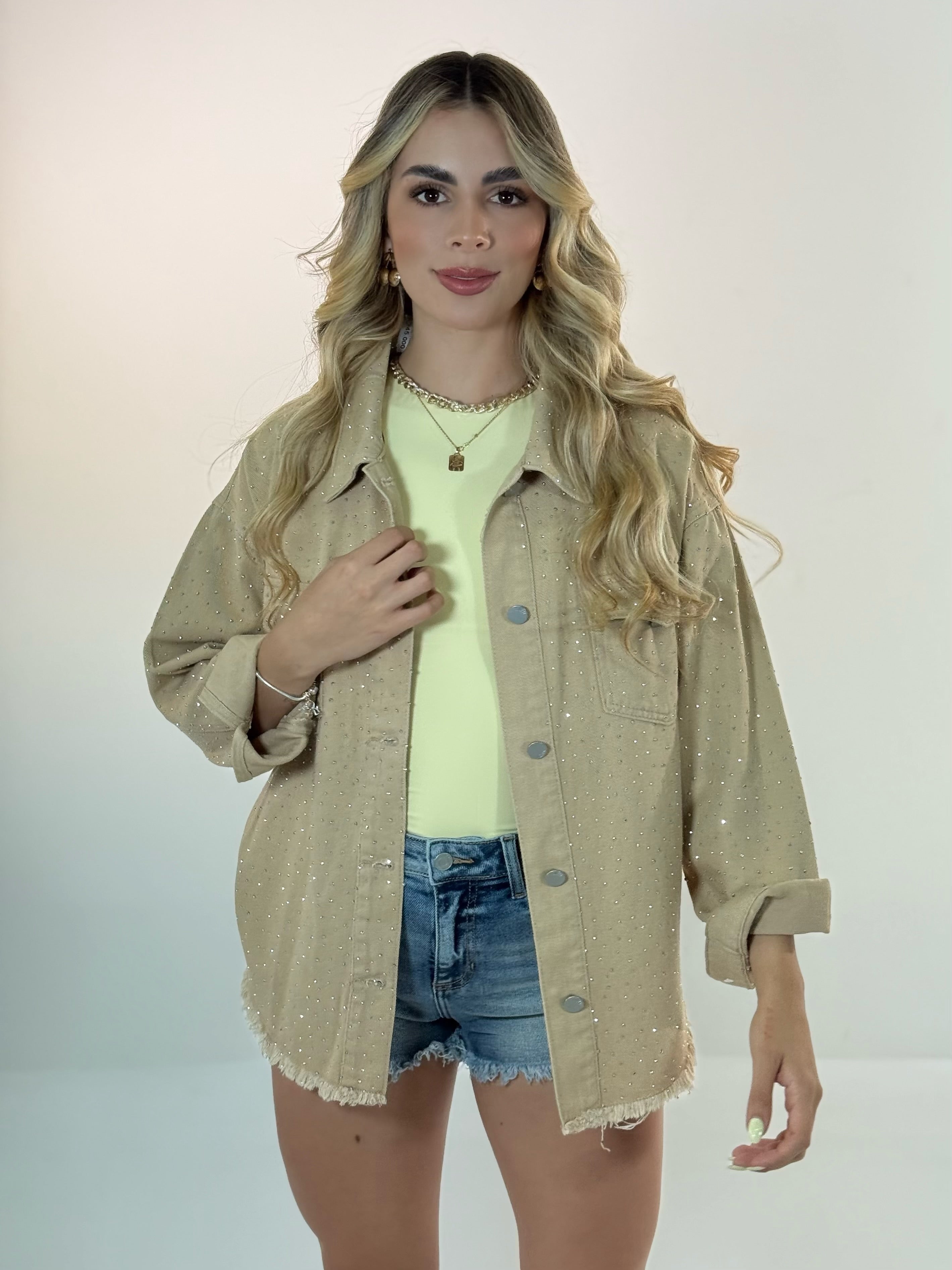 CHAQUETA QZ BRILLOS