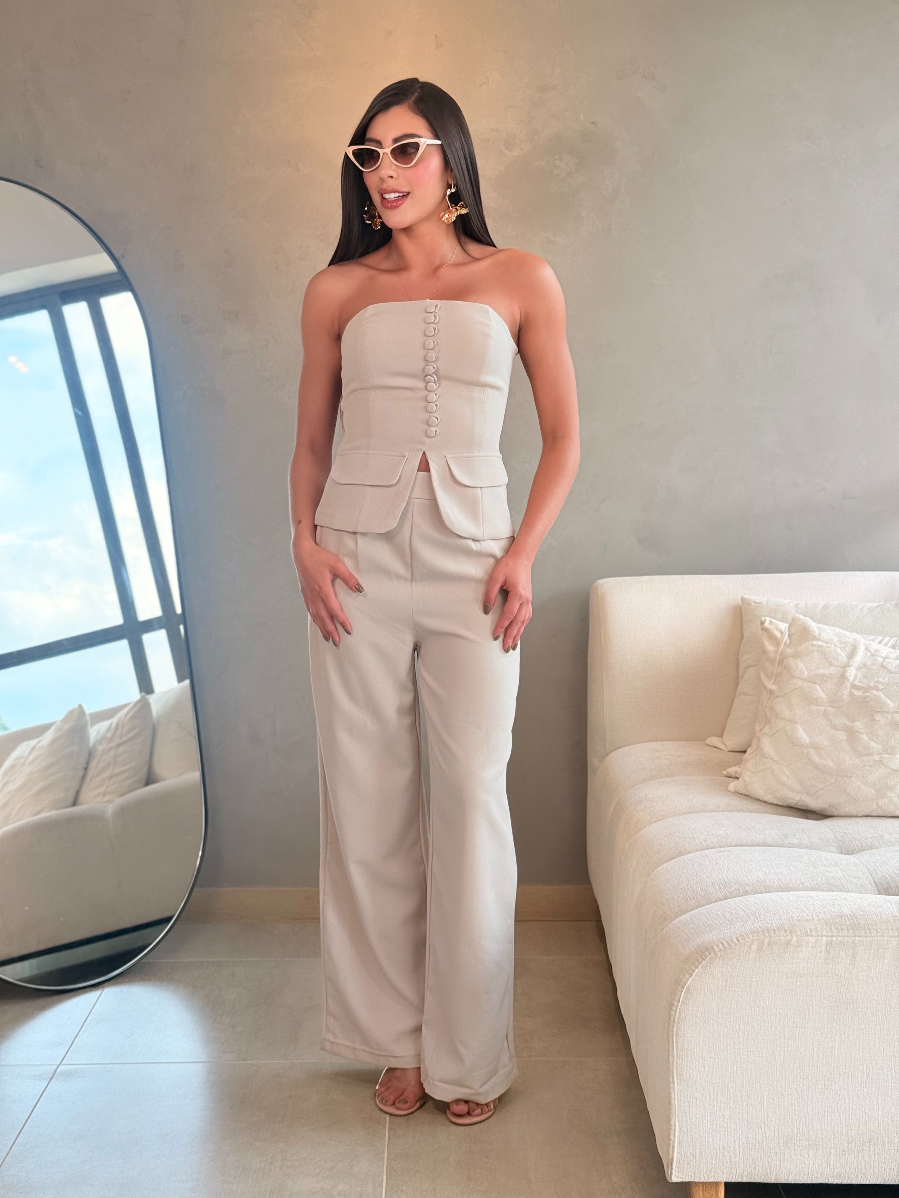 SET STRAPLE  PANTALON