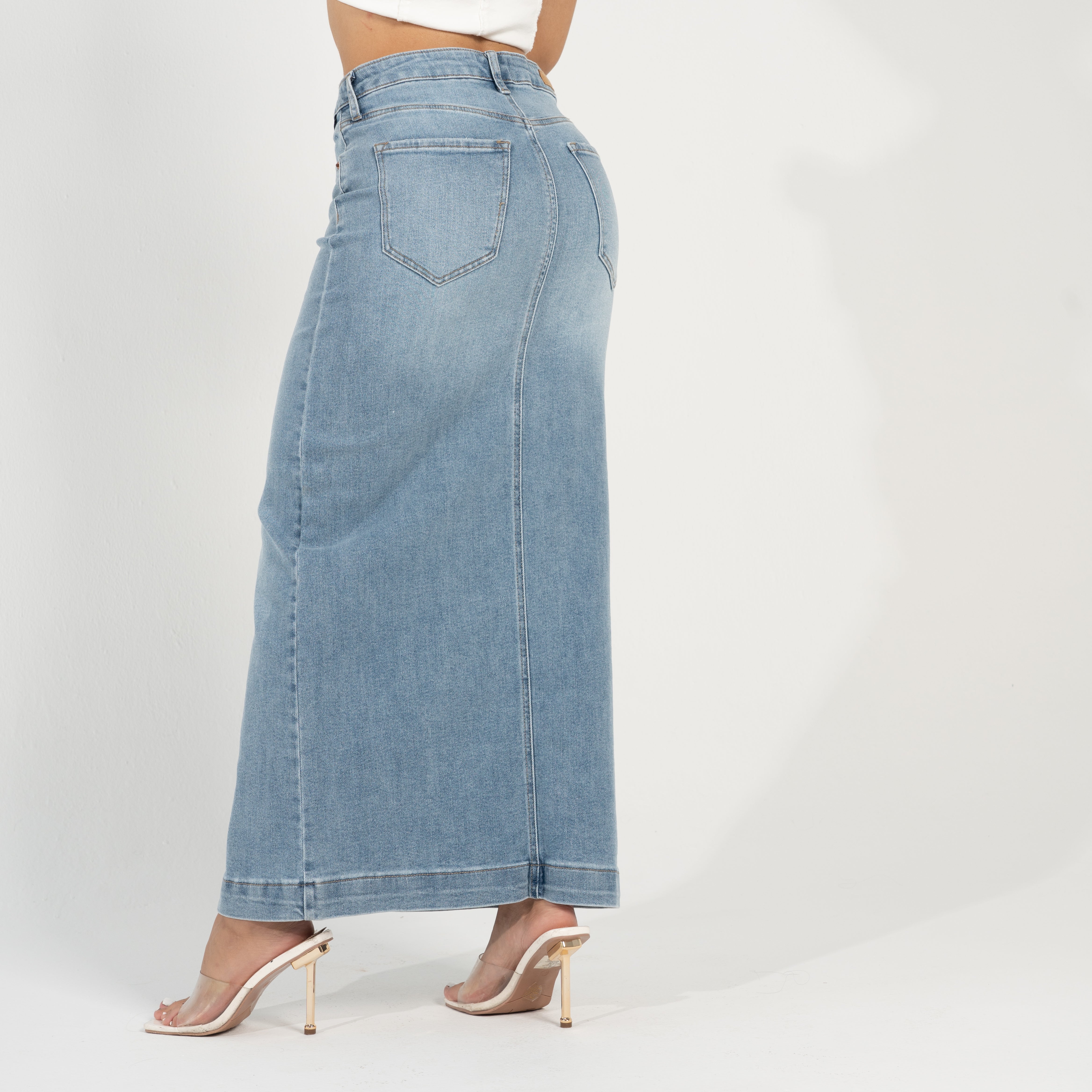 FALDA LARGA DENIM