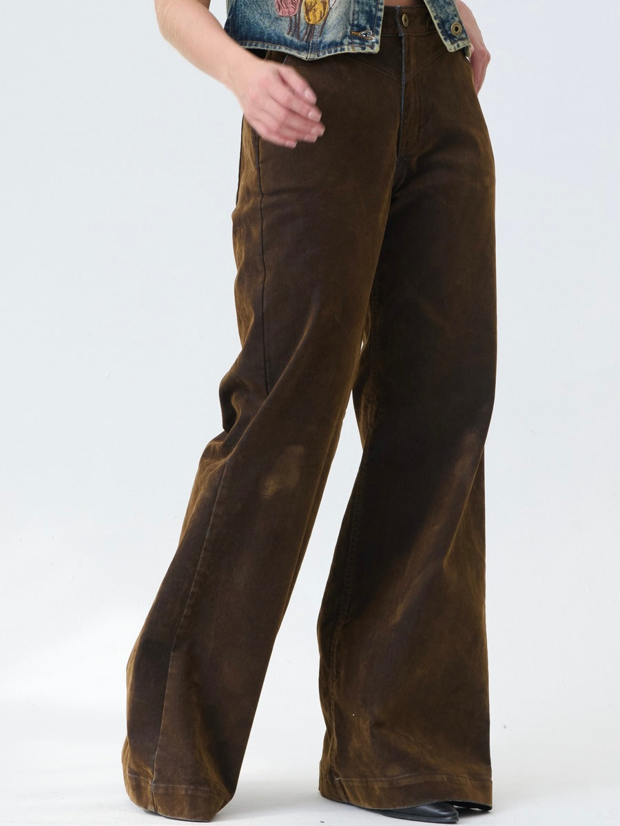 JEAN WIDE LEG VELVETIN